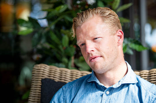 Ishockeyspelaren Carl Söderberg i NHL-klubben Arizona
