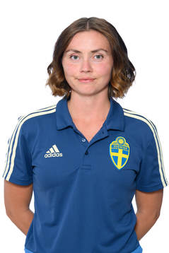 Fysioterapeut Sabina Pantzare i P15-landslaget