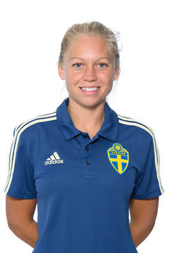 Sjukgymnast Tania Nilsson i P15-landslaget
