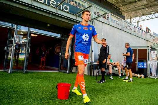Daníel Grétarsson of Aalesund at half time