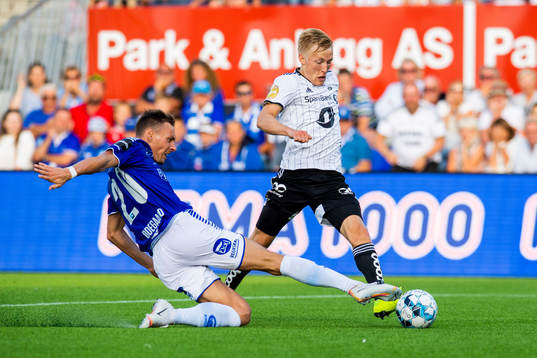 Magnar Ødegaard of Sarpsborg 08 and Birger Meling of
