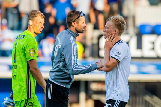 goalkeeper André Hansen, Eirik Horneland, head coach of