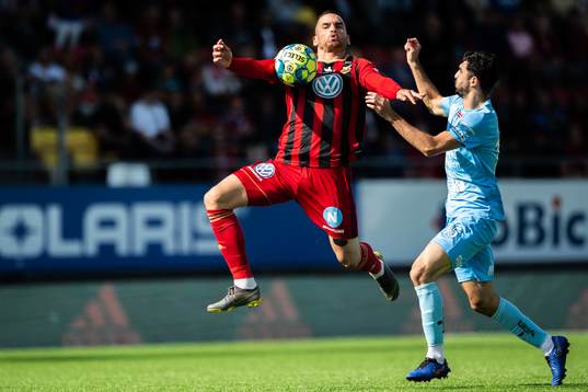 Östersunds Dino Islamovic och AFC Eskilstunas Sandro