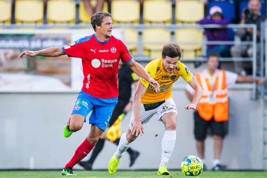 Helsingborgs Fredrik Liverstam och Falkenbergs Kirill