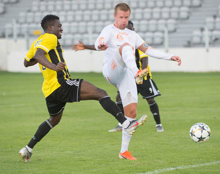 IFK Hässleholms Abelto Ikose i matchen i division 2 mellan