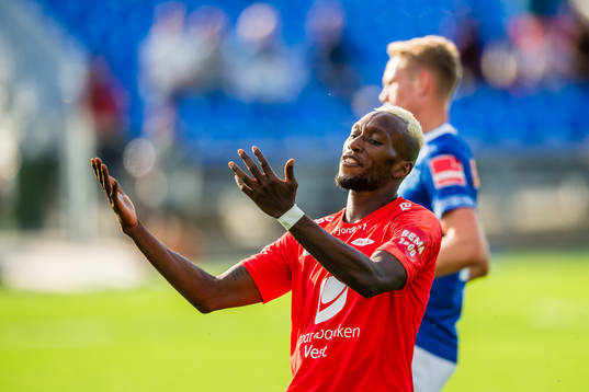 Karamoko Daouda Bamba of Brann looks dejected