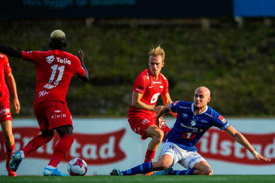 Petter Dahle Strand of Brann and Magnus Blakstad of Ranheim
