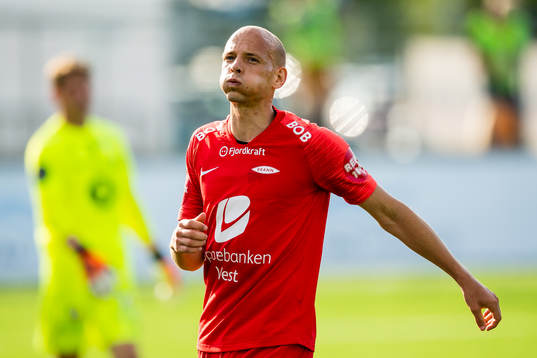 Ruben Kristiansen of Brann looks dejected