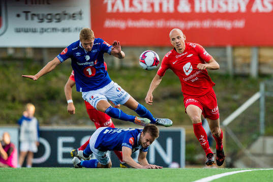 Ola Selvaag Solbakken of Ranheim and Ruben Kristiansen of