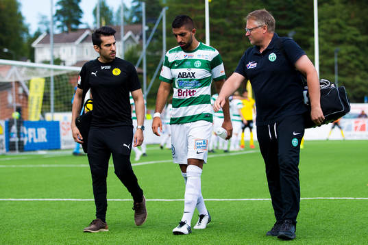 Västerås Sean Sabetkar med en skada