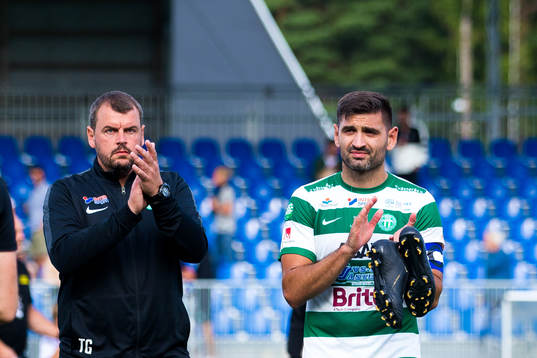 Västerås tränare Thomas Gabrielsson och Ilir Berisha