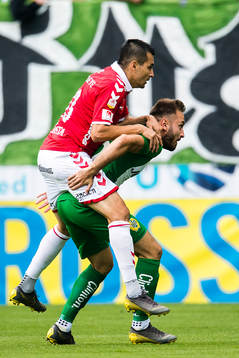 Kalmars Emin Nouri och Hammarbys Muamer Tankovic