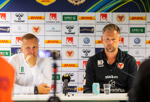 Hammarbys tränare Stefan Billborn och Kalmars tränare