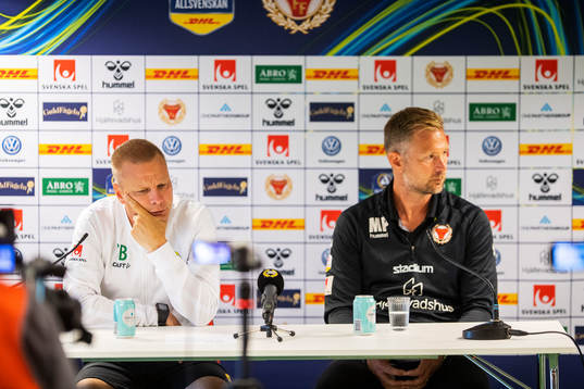 Hammarbys tränare Stefan Billborn och Kalmars tränare