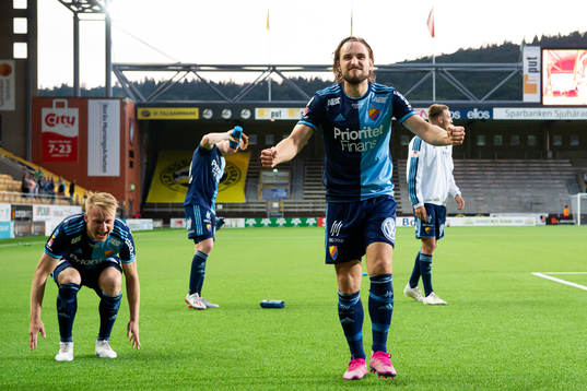 Djurgårdens Kevin Walker jublar