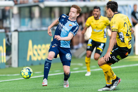 Djurgårdens Aslak Witry och Elfsborgs Stefan Ishizaki