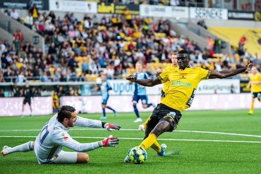 Djurgårdens målvakt Tommi Vaiho och Elfsborgs Marokhy