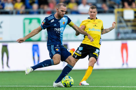 Djurgårdens Marcus Danielson och Elfsborgs Samuel Holmén