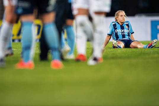 Djurgårdens Irma Helin  deppar