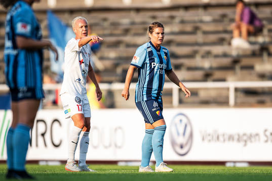 Rosengårds Caroline Seger och Djurgårdens Hanna Folkesson