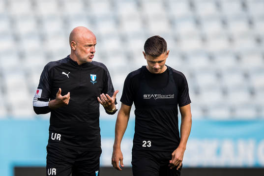 Uwe Rösler, head coach and Marcus Antonsson of Malmö FF