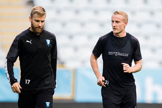 Rasmus Bengtsson and Franz Brorsson of Malmö FF