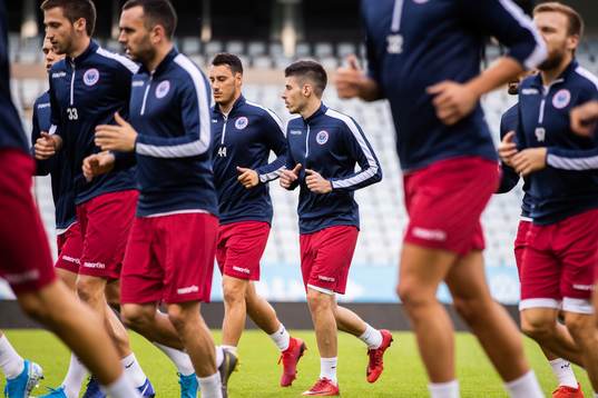 Edin Rustemovic and Miljan Govedarica of Zrinjski