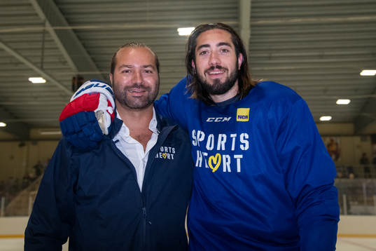 Monir Kalgoum and Mika Zibanejad of NHL Allstar Team