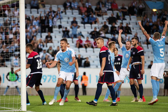 Markus Rosenberg of Malmö FF celebrates
