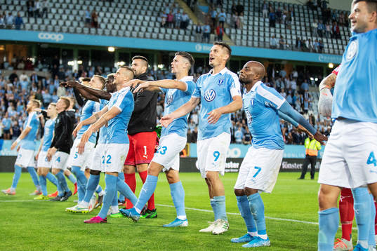 Players of Malmö FF celebrates