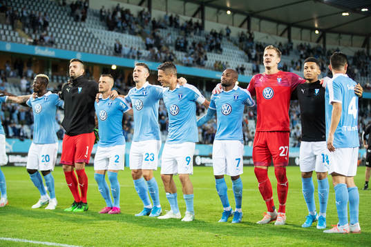 Players of Malmö FF celebrates
