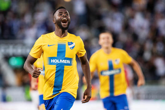 Maic Sema of IFK Norrköping celebrates