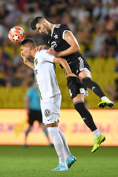 Nabil Bahoui of AIK and Andrej Lukic of Sheriff