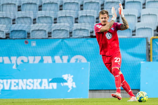 Goalkeeper Johan Dahlin of Malmö FF