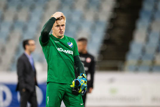 Goalkeeper Isak Pettersson of IFK Norrköping