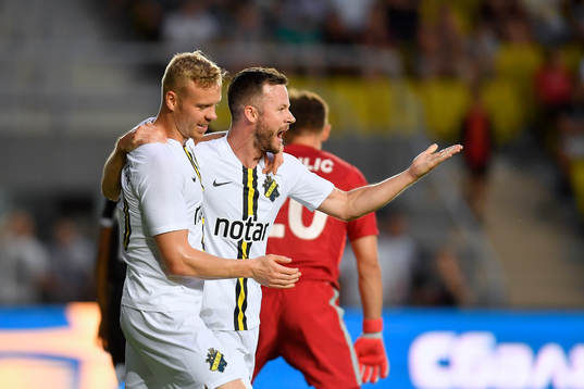 Kolbeinn Sigthorsson of AIK celebrates