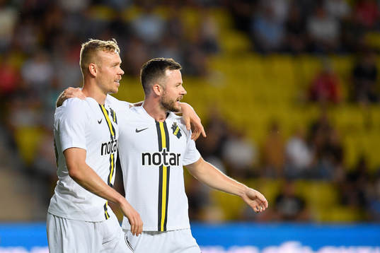 Kolbeinn Sigthorsson of AIK celebrates