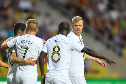 Kolbeinn Sigthorsson of AIK celebrates
