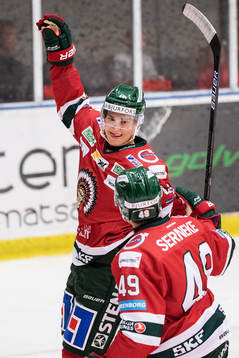 Frölundas Jacob Peterson jublar