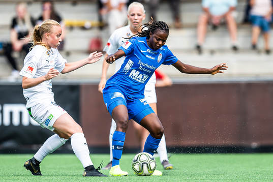 Rosengårds Ebba Wieder och Eskilstunas Ngozi Sonia Okobi