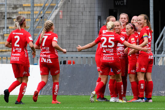 Örebros spelare jublar