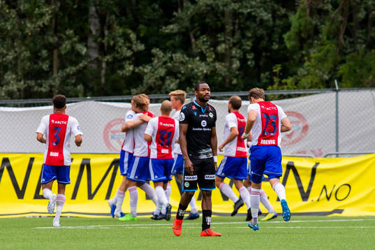 Kachi of Sandnes Ulf looks dejected
