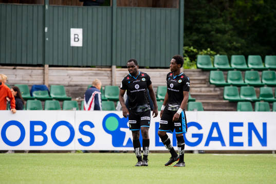 Christian Landu-Landu and Akinsola Akinyemi of Sandnes Ulf