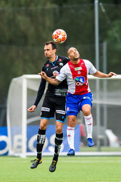 Jasmin Bogdanovic of Sandnes Ulf and Kristian Brix of KFUM