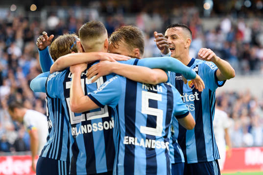 Djurgårdens spelare att Fredrik Ulvestad gjort 4-0