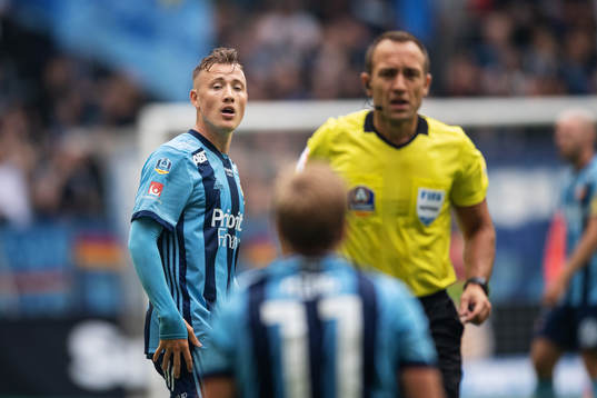 Djurgårdens Fredrik Ulvestad reagerar