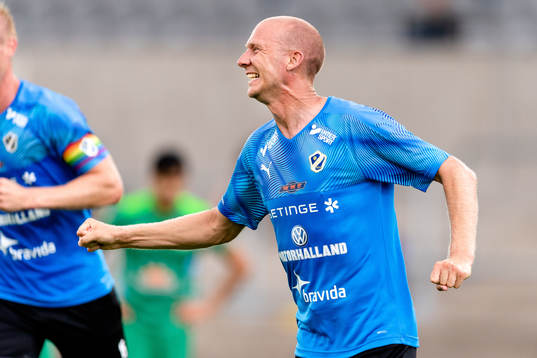 Halmstads Andreas Johansson jublar