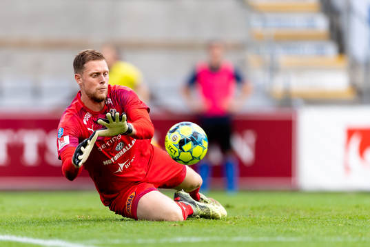 Halmstads målvakt Malkolm Nilsson