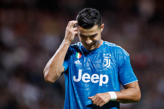 Cristiano Ronaldo of Juventus looks dejected