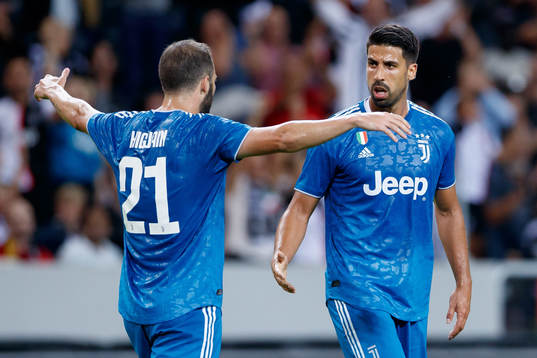 Sami Khedira of Juventus celebrates
